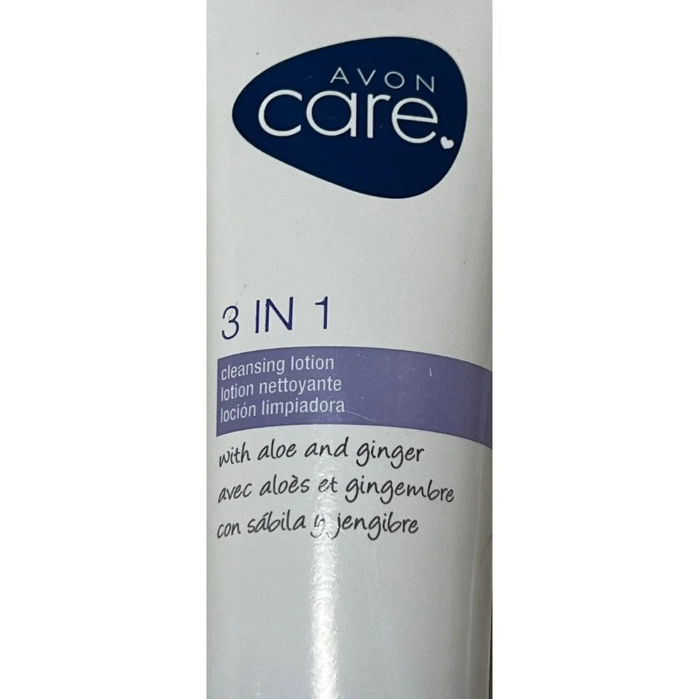 Avon Care Cleansing Lotion 3 in 1 with Aloe and Ginger 3.4 fl oz Each Retired